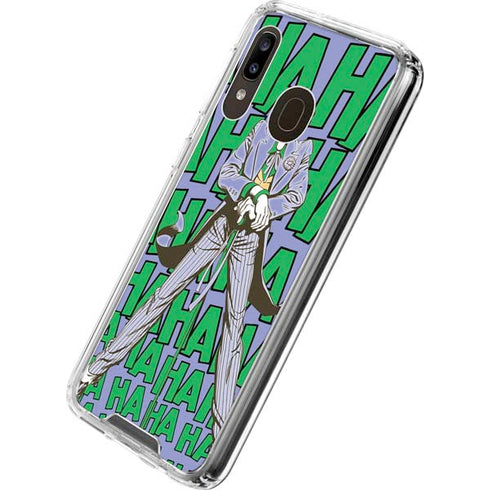 DC Comics The Joker Vintage pose pattern Galaxy A30 Clear Case