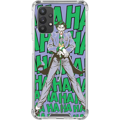 DC Comics The Joker Vintage pose pattern Galaxy A32 5G Clear Case