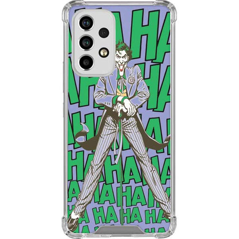 DC Comics The Joker Vintage pose pattern Galaxy A33 5G Clear Case