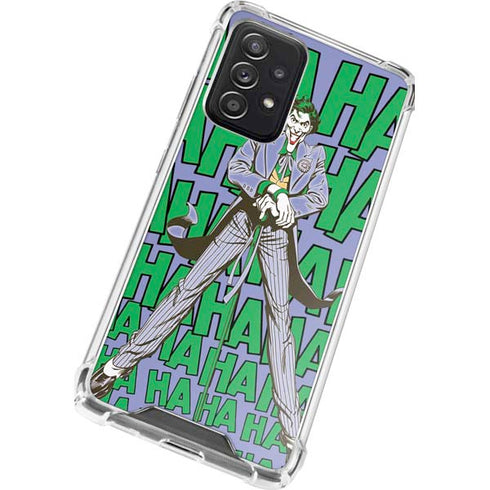 DC Comics The Joker Vintage pose pattern Galaxy A52 5G Clear Case