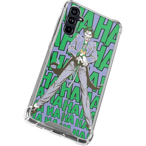 DC Comics The Joker Vintage pose pattern Galaxy A54 5G Clear Case