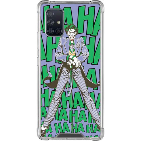 DC Comics The Joker Vintage pose pattern Galaxy A71 5G Clear Case