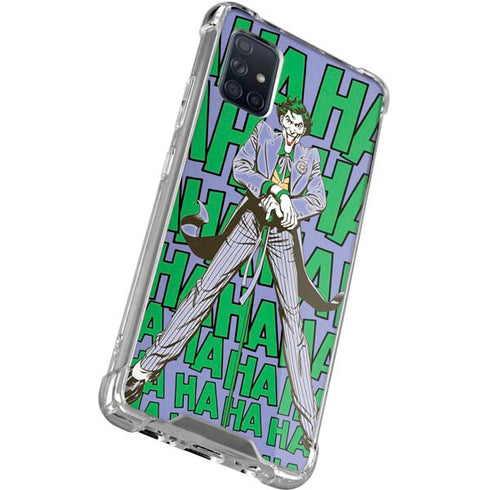 DC Comics The Joker Vintage pose pattern Galaxy A71 5G Clear Case