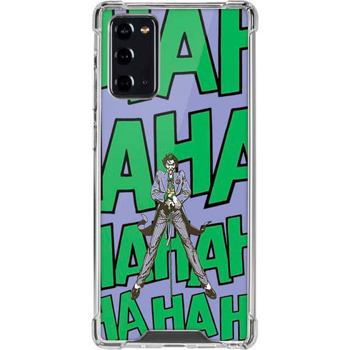 DC Comics The Joker Vintage pose pattern Galaxy Note20 5G Clear Case