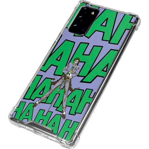DC Comics The Joker Vintage pose pattern Galaxy Note20 5G Clear Case