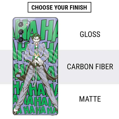 DC Comics The Joker Vintage pose pattern Galaxy Note20 5G Skin