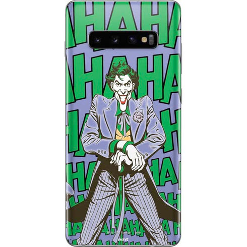 DC Comics The Joker Vintage pose pattern Galaxy S10 Plus Skin