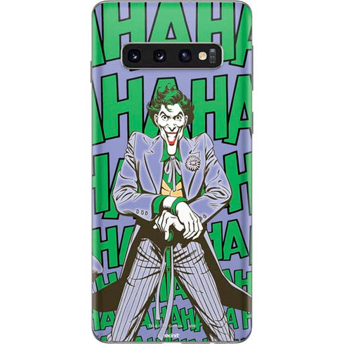DC Comics The Joker Vintage pose pattern Galaxy S10 Skin
