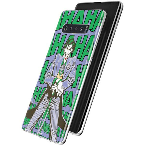 DC Comics The Joker Vintage pose pattern Galaxy S10 Skin