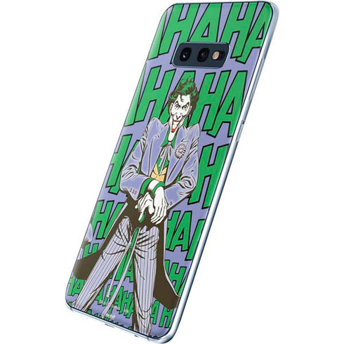 DC Comics The Joker Vintage pose pattern Galaxy S10e Skin