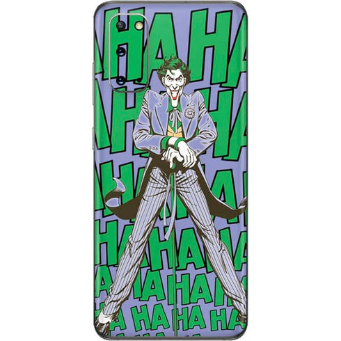 DC Comics The Joker Vintage pose pattern Galaxy S20 Skin