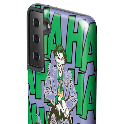 DC Comics The Joker Vintage pose pattern Galaxy S21 Plus 5G Pro Case