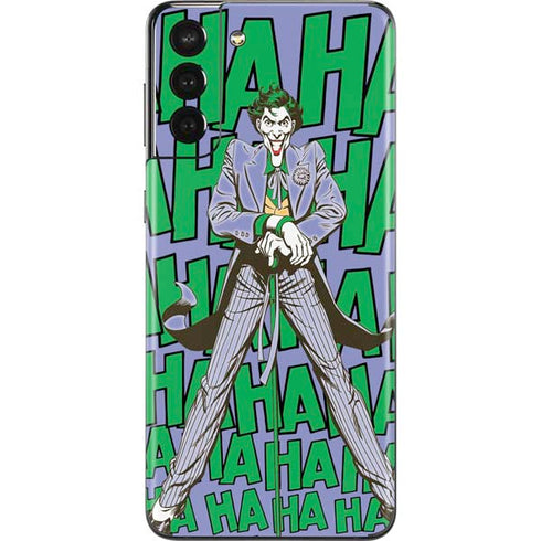 DC Comics The Joker Vintage pose pattern Galaxy S21 Plus 5G Skin