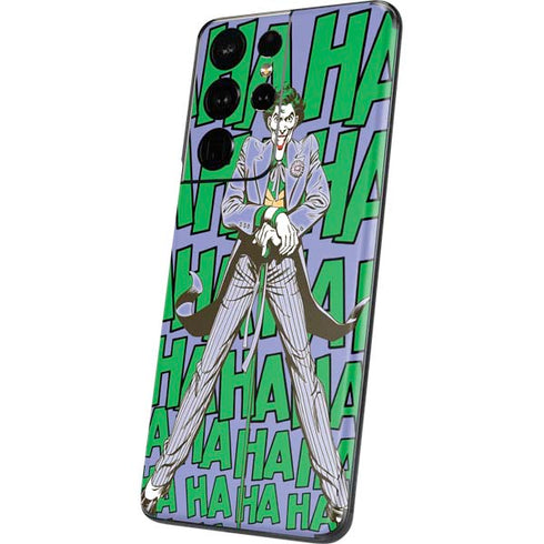 DC Comics The Joker Vintage pose pattern Galaxy S21 Ultra 5G Skin