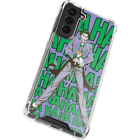 DC Comics The Joker Vintage pose pattern Galaxy S22 Plus Clear Case