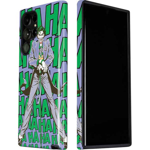 DC Comics The Joker Vintage pose pattern Galaxy S22 Ultra Pro Case