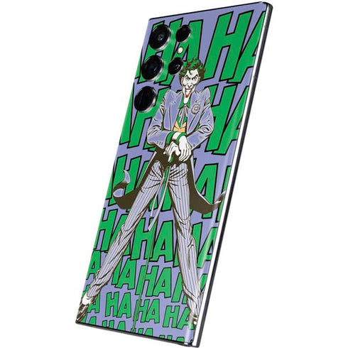 DC Comics The Joker Vintage pose pattern Galaxy S22 Ultra Skin