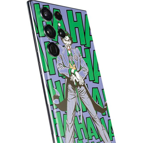 DC Comics The Joker Vintage pose pattern Galaxy S22 Ultra Skin