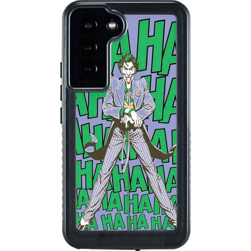 DC Comics The Joker Vintage pose pattern Galaxy S23 Plus Waterproof Case