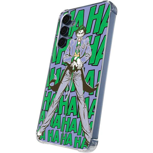 DC Comics The Joker Vintage pose pattern Galaxy S24 Clear Case