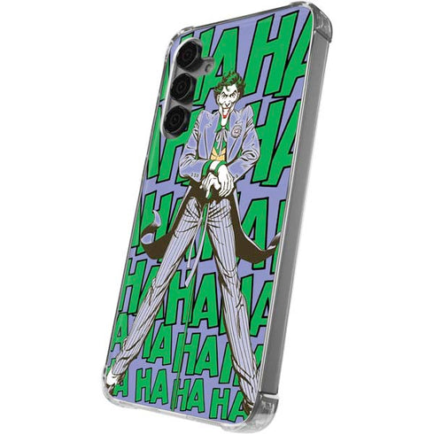 DC Comics The Joker Vintage pose pattern Galaxy S24 Plus Clear Case