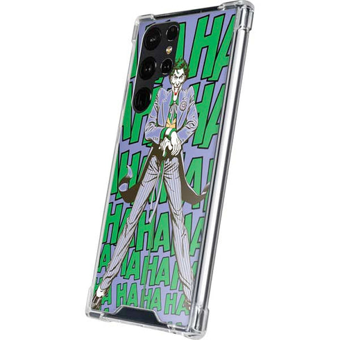 DC Comics The Joker Vintage pose pattern Galaxy S24 Ultra Clear Case