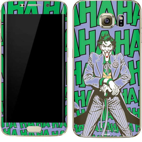DC Comics The Joker Vintage pose pattern Galaxy S7 Edge Skin