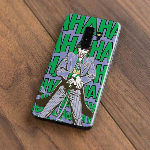 DC Comics The Joker Vintage pose pattern Galaxy S9 Plus Skin