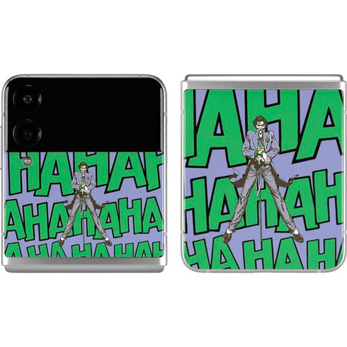 DC Comics The Joker Vintage pose pattern Galaxy Z Flip4 5G Skin