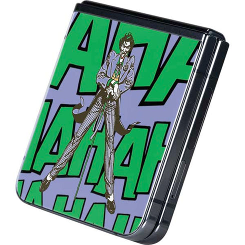 DC Comics The Joker Vintage pose pattern Galaxy Z Flip5 5G Skin