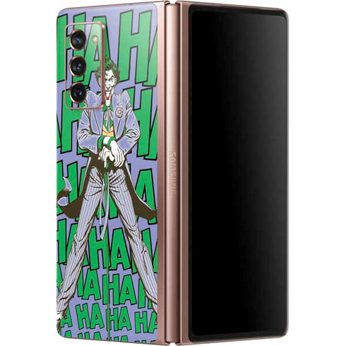 DC Comics The Joker Vintage pose pattern Galaxy Z Fold2 5G Skin