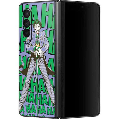 DC Comics The Joker Vintage pose pattern Galaxy Z Fold3 5G Skin