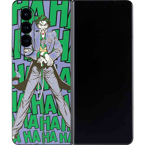 DC Comics The Joker Vintage pose pattern Galaxy Z Fold4 5G Skin