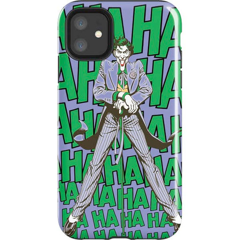 DC Comics The Joker Vintage pose pattern iPhone 11 Impact Case