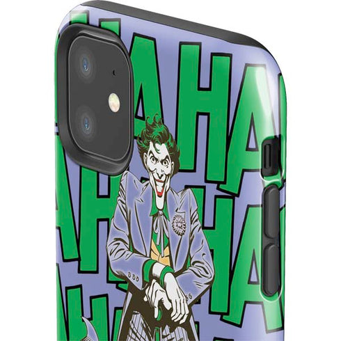 DC Comics The Joker Vintage pose pattern iPhone 11 Impact Case