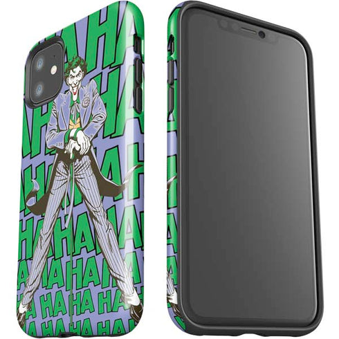 DC Comics The Joker Vintage pose pattern iPhone 11 Impact Case