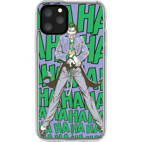 DC Comics The Joker Vintage pose pattern iPhone 11 Pro Clear Case