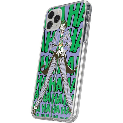 DC Comics The Joker Vintage pose pattern iPhone 11 Pro Clear Case