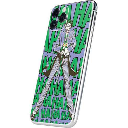 DC Comics The Joker Vintage pose pattern iPhone 11 Pro Skin