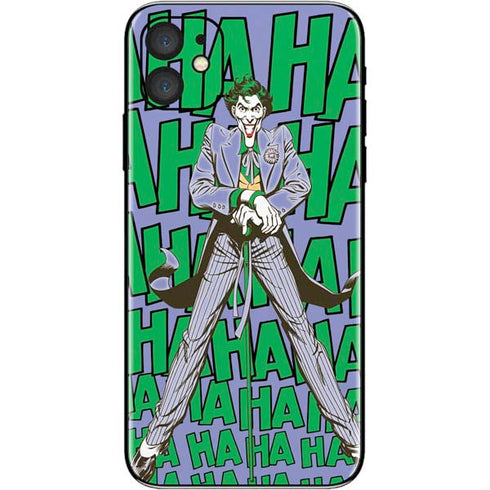 DC Comics The Joker Vintage pose pattern iPhone 11 Skin