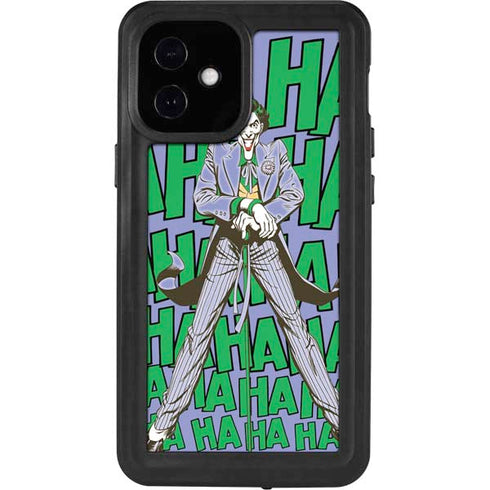 DC Comics The Joker Vintage pose pattern iPhone 12 Mini Waterproof Case