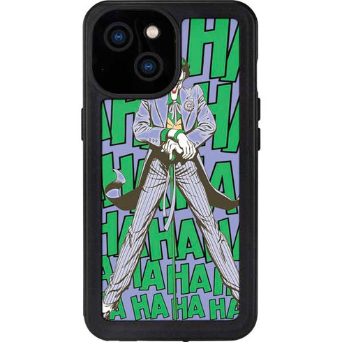 DC Comics The Joker Vintage pose pattern iPhone 13 Mini Waterproof Case