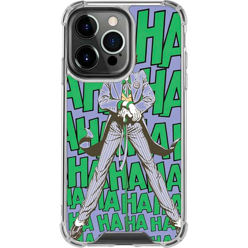 DC Comics The Joker Vintage pose pattern iPhone 13 Pro Clear Case