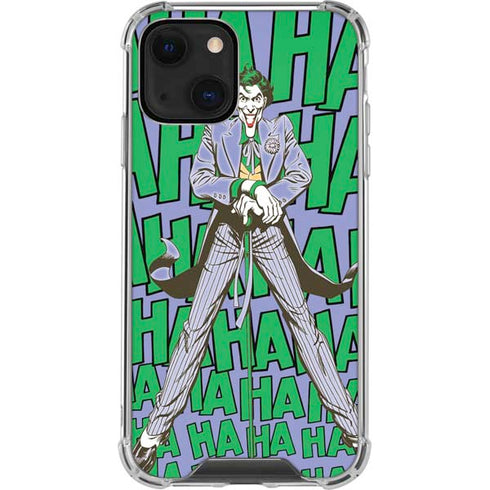 DC Comics The Joker Vintage pose pattern iPhone 14 Clear Case