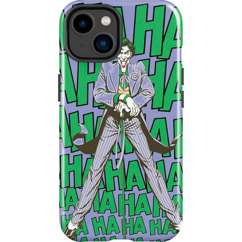 DC Comics The Joker Vintage pose pattern iPhone 14 Plus Impact Case
