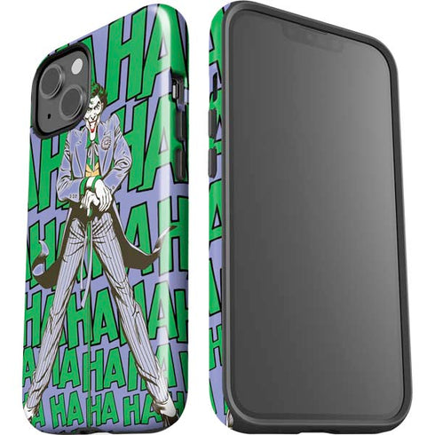 DC Comics The Joker Vintage pose pattern iPhone 14 Plus Impact Case