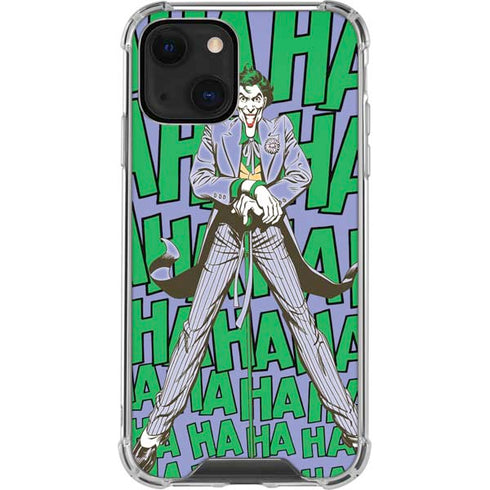 DC Comics The Joker Vintage pose pattern iPhone 14 Plus Clear Case