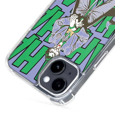 DC Comics The Joker Vintage pose pattern iPhone 15 Plus MagSafe Case