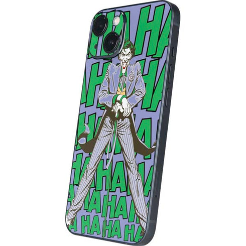 DC Comics The Joker Vintage pose pattern iPhone 14 Plus Skin