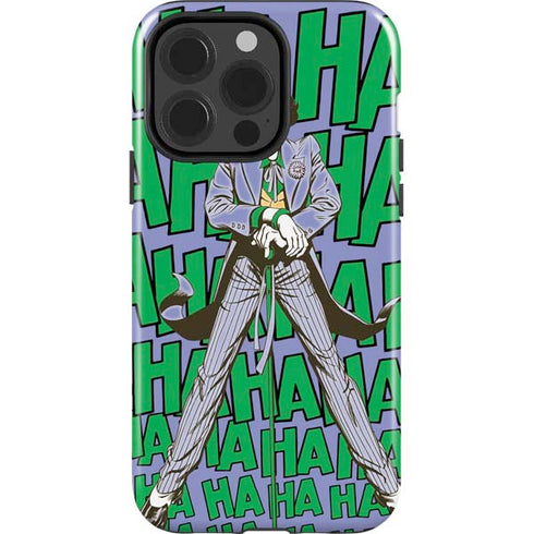 DC Comics The Joker Vintage pose pattern iPhone 15 Pro Impact Case
